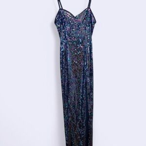 Blue Vintage Sequin Dress